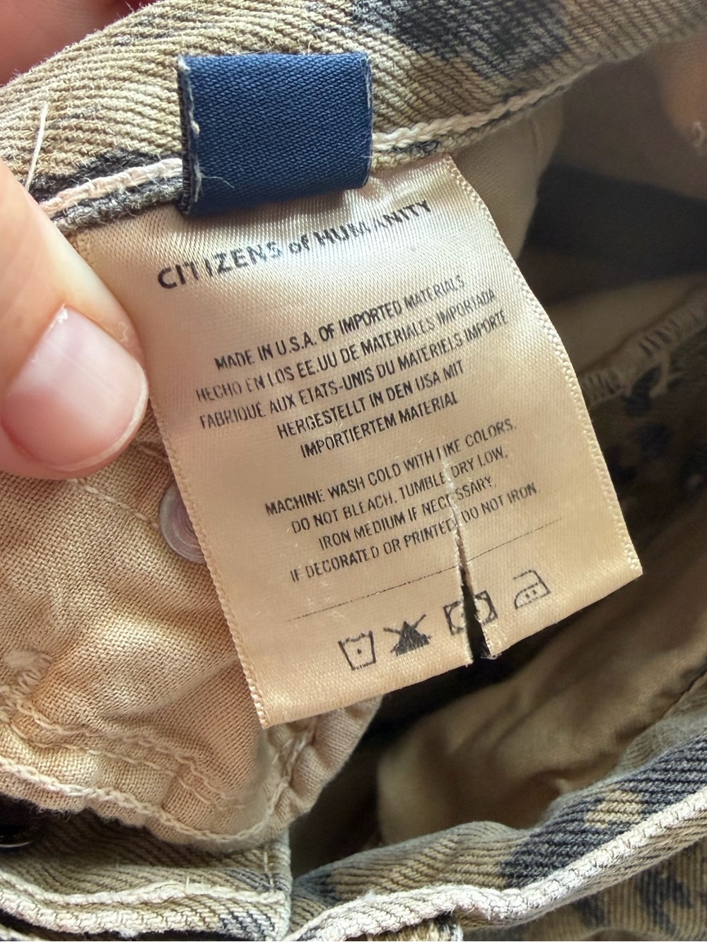 Citizens of Humanity nwot Miro Jeans in Natural Cheetah barrel wide leg jeans - Picture 8 of 14